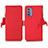 Leather Case Stands Flip Cover Holder B01H for Nokia G42 5G Red