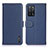 Leather Case Stands Flip Cover Holder B01H for Oppo A53s 5G Blue