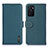 Leather Case Stands Flip Cover Holder B01H for Oppo A55S 5G Green