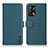 Leather Case Stands Flip Cover Holder B01H for Oppo A74 4G Green