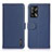 Leather Case Stands Flip Cover Holder B01H for Oppo F19 Blue