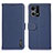 Leather Case Stands Flip Cover Holder B01H for Oppo F21s Pro 4G Blue