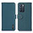 Leather Case Stands Flip Cover Holder B01H for Oppo Reno6 5G Green
