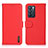 Leather Case Stands Flip Cover Holder B01H for Oppo Reno6 5G Red