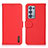 Leather Case Stands Flip Cover Holder B01H for Oppo Reno6 Pro 5G Red
