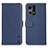 Leather Case Stands Flip Cover Holder B01H for Oppo Reno8 4G Blue