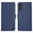 Leather Case Stands Flip Cover Holder B01H for Samsung Galaxy A13 5G Blue
