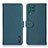 Leather Case Stands Flip Cover Holder B01H for Samsung Galaxy F62 5G Green