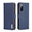 Leather Case Stands Flip Cover Holder B01H for Samsung Galaxy Note 20 5G Blue