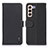 Leather Case Stands Flip Cover Holder B01H for Samsung Galaxy S21 Plus 5G Black