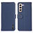 Leather Case Stands Flip Cover Holder B01H for Samsung Galaxy S23 Plus 5G Blue