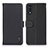 Leather Case Stands Flip Cover Holder B01H for Sony Xperia Ace II SO-41B Black