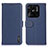 Leather Case Stands Flip Cover Holder B01H for Xiaomi Redmi 10 Power Blue