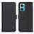 Leather Case Stands Flip Cover Holder B01H for Xiaomi Redmi 10 Prime Plus 5G Black