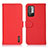Leather Case Stands Flip Cover Holder B01H for Xiaomi Redmi Note 10 5G Red