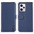 Leather Case Stands Flip Cover Holder B01H for Xiaomi Redmi Note 12 Pro 5G Blue