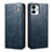 Leather Case Stands Flip Cover Holder B01S for Huawei Honor 80 SE 5G Blue