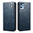 Leather Case Stands Flip Cover Holder B01S for Oppo Reno7 SE 5G Blue