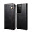 Leather Case Stands Flip Cover Holder B01S for Samsung Galaxy S23 Ultra 5G Black