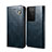 Leather Case Stands Flip Cover Holder B01S for Samsung Galaxy S23 Ultra 5G Blue