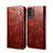 Leather Case Stands Flip Cover Holder B01S for Vivo Y20 Brown