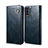 Leather Case Stands Flip Cover Holder B01S for Vivo Y20s Blue
