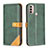 Leather Case Stands Flip Cover Holder B02F for Motorola Moto E20