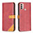 Leather Case Stands Flip Cover Holder B02F for Motorola Moto E20