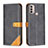 Leather Case Stands Flip Cover Holder B02F for Motorola Moto E30