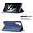 Leather Case Stands Flip Cover Holder B02F for Samsung Galaxy S21 Plus 5G