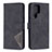 Leather Case Stands Flip Cover Holder B02F for Samsung Galaxy S21 Ultra 5G Black