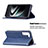 Leather Case Stands Flip Cover Holder B02F for Samsung Galaxy S22 5G