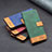 Leather Case Stands Flip Cover Holder B02F for Vivo Y20