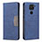 Leather Case Stands Flip Cover Holder B02F for Xiaomi Redmi Note 9