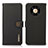 Leather Case Stands Flip Cover Holder B02H for Huawei Mate 40 Pro Black