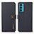 Leather Case Stands Flip Cover Holder B02H for Motorola Moto Edge 20 5G Blue