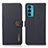 Leather Case Stands Flip Cover Holder B02H for Motorola Moto Edge Lite 5G Blue