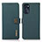 Leather Case Stands Flip Cover Holder B02H for Motorola Moto G 5G (2022) Green