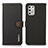 Leather Case Stands Flip Cover Holder B02H for Motorola Moto G Stylus (2021) Black