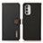 Leather Case Stands Flip Cover Holder B02H for Motorola Moto G Stylus (2022) 5G Black