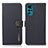 Leather Case Stands Flip Cover Holder B02H for Motorola Moto G22 Blue