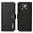 Leather Case Stands Flip Cover Holder B02H for OnePlus 10T 5G Black