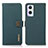Leather Case Stands Flip Cover Holder B02H for OnePlus Nord N20 5G Green