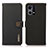 Leather Case Stands Flip Cover Holder B02H for Oppo F21 Pro 4G Black
