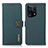 Leather Case Stands Flip Cover Holder B02H for Oppo Find X5 5G Green