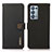Leather Case Stands Flip Cover Holder B02H for Oppo Reno6 Pro 5G Black