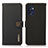 Leather Case Stands Flip Cover Holder B02H for Oppo Reno7 5G Black