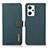 Leather Case Stands Flip Cover Holder B02H for Oppo Reno7 A Green