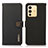 Leather Case Stands Flip Cover Holder B02H for Vivo V23 5G Black