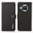 Leather Case Stands Flip Cover Holder B02H for Xiaomi Mi 10i 5G Black